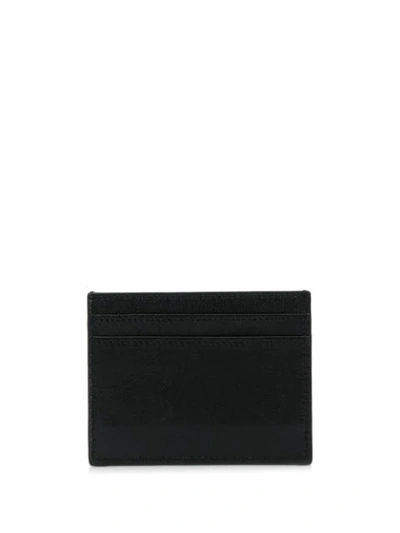 Shop Saint Laurent Stud Detail Cardholder In Black