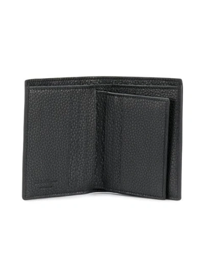 Shop Ferragamo Firenze Gamm Wallet In Black