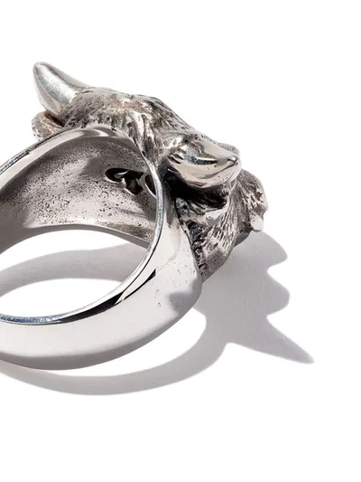 Shop The Great Frog Bull Ring In Silver