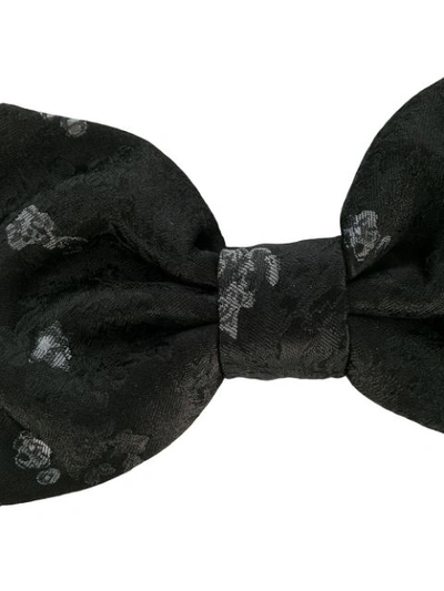 Shop Dolce & Gabbana Jacquard Bow Tie - Black