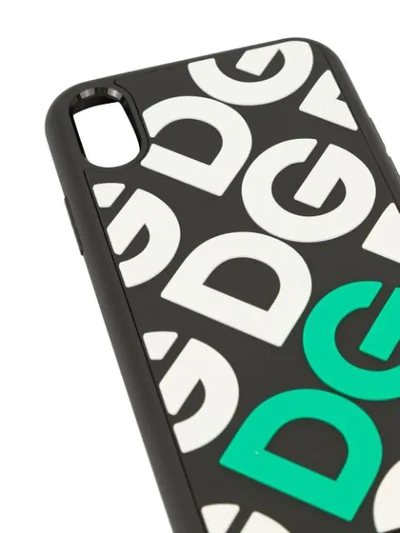 Shop Dolce & Gabbana Mania Logo Iphone Xr Phone Case In Black