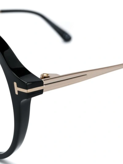 Shop Tom Ford Aviator Shaped In Black