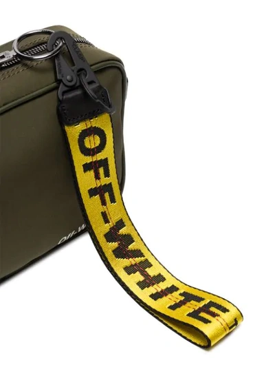 Shop Off-white Yellow Industrial Logo Fabric Key Chain In 6000 Yellow No Color