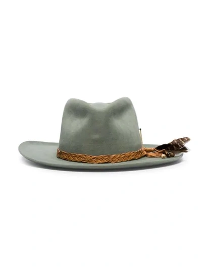 Shop Nick Fouquet Reef Road Fedora Hat In  Grey: