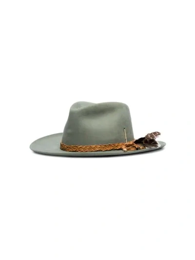 Shop Nick Fouquet Reef Road Fedora Hat In  Grey: