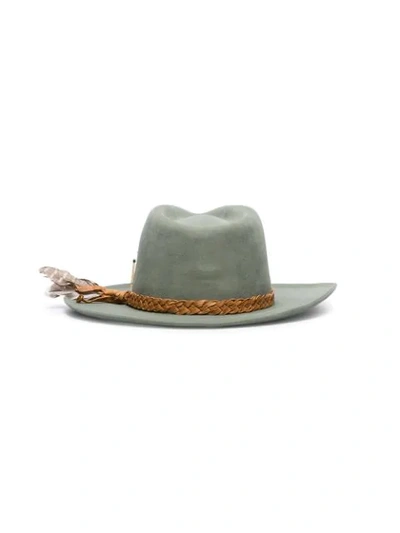 Shop Nick Fouquet Reef Road Fedora Hat In  Grey: