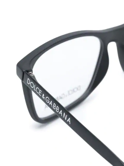 Shop Dolce & Gabbana Rectangular Frame Optical Glasses In Black
