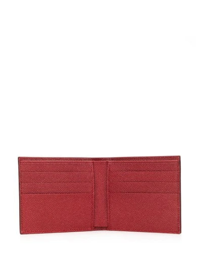 Shop Dolce & Gabbana Printed Dg Logo Wallet In Red