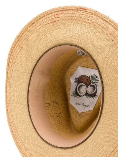 Shop Nick Fouquet Bow Detail Hat In C20 Golden Brown