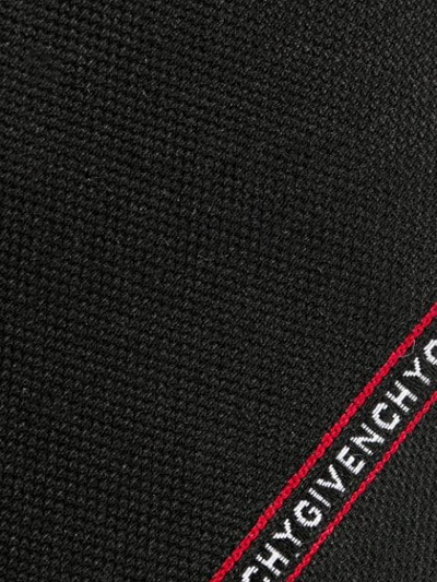Shop Givenchy Logo Stripe Tie In Black
