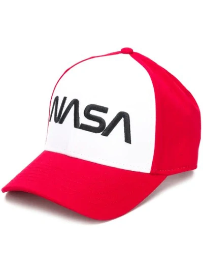 Shop Alpha Industries Nasa Cap - Red