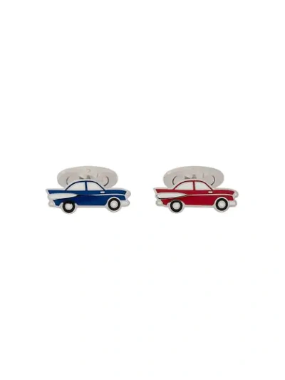 Shop Etro Classic Car Cufflinks - Blue