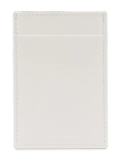 Shop Raf Simons Printed Cardholder - White
