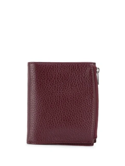 Shop Maison Margiela Bi-fold Wallet In Red