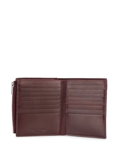 Shop Maison Margiela Bi-fold Wallet In Red