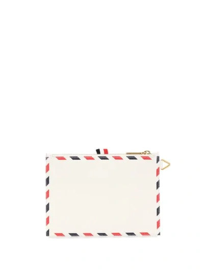 THOM BROWNE LARGE COIN PURSE - 白色