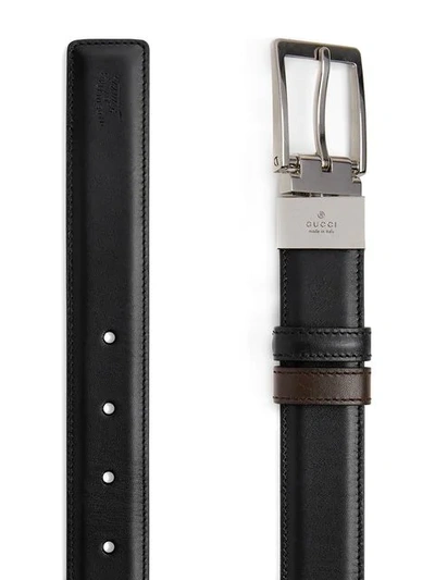 Shop Gucci Reversible Belt In Black