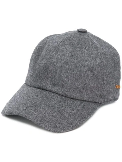 Shop Ermenegildo Zegna Adjustable Baseball Cap In Grey