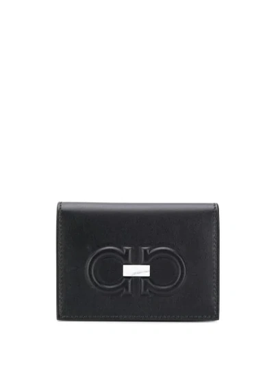 Shop Ferragamo Gancini Cardholder In Black