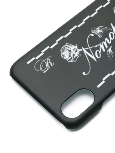 Shop Raf Simons Slogan Iphone X Case In Black