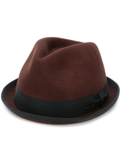 Shop Dsquared2 Fedora Hat In Brown