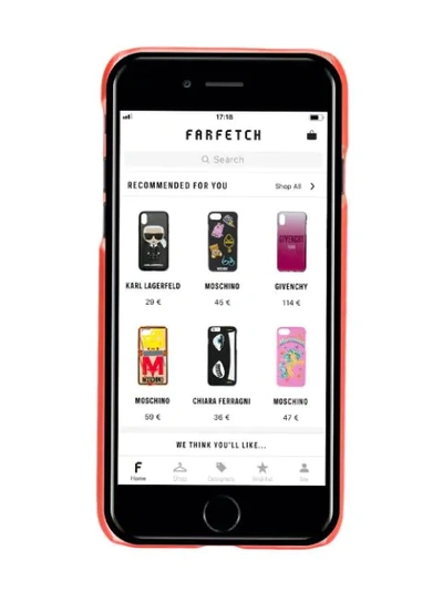 Shop Raf Simons Iphone 8-hülle Mit Slogan In Red