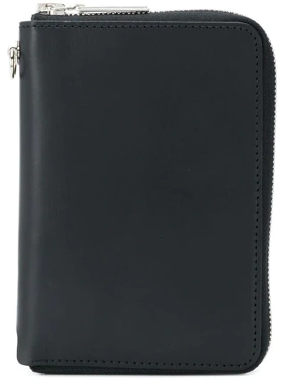 Shop Yohji Yamamoto All Around Zip Wallet - Black