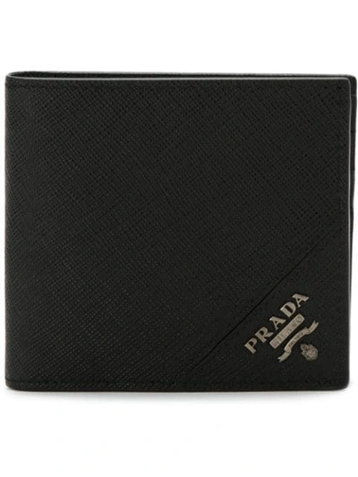 Shop Prada Classic Bi-fold Wallet - Black