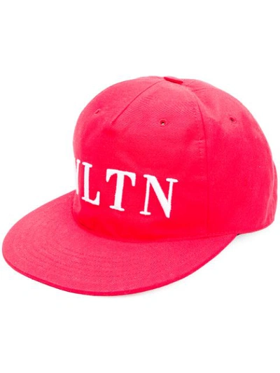 Shop Valentino Vltn Baseball Cap - Red