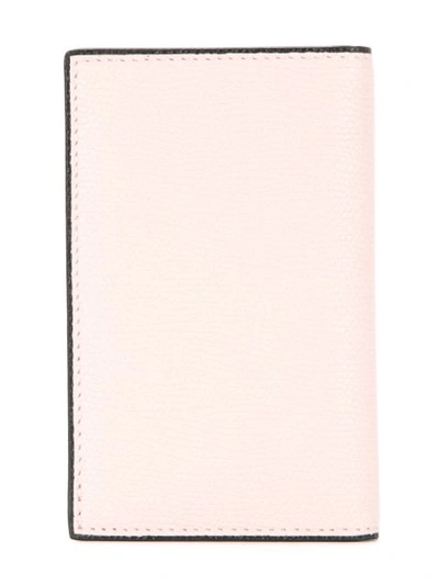 Shop Valextra Textured Cardholder - Pink