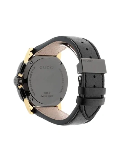 Shop Gucci G-chrono, 44mm In Black