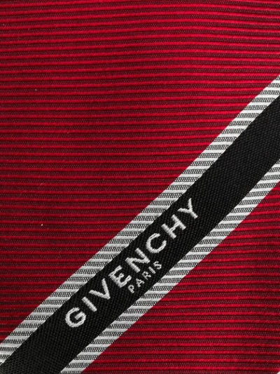 Shop Givenchy Jacquard Tie In Red