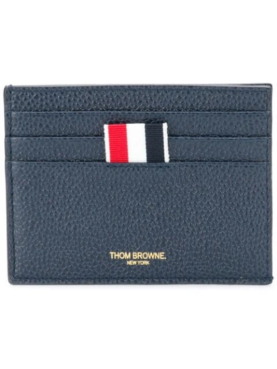 Shop Thom Browne Bicolor Note Cardholder - Blue