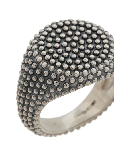 Shop Nove25 Texturierter Ring In Silver