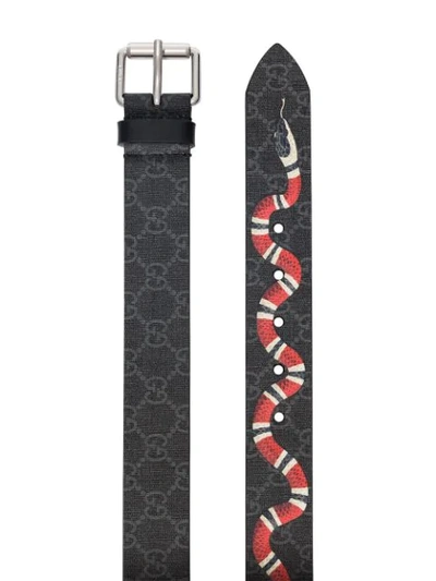 Shop Gucci Gg Supreme Belt In 1087 Multicoloured