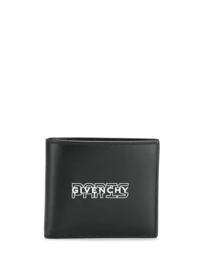 GIVENCHY PRINTED LOGO WALLET - 黑色