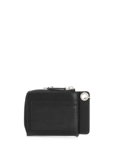 Shop Dsquared2 Icon Chain Wallet In 黑色