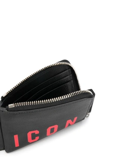 DSQUARED2 ICON CHAIN WALLET - 黑色