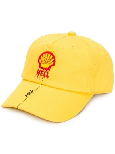 Shop Botter Embroidered Logo Cap In Yellow