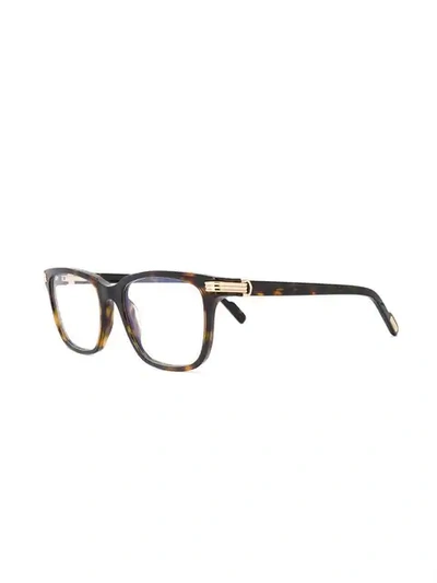 Shop Cartier Square Frame Glasses