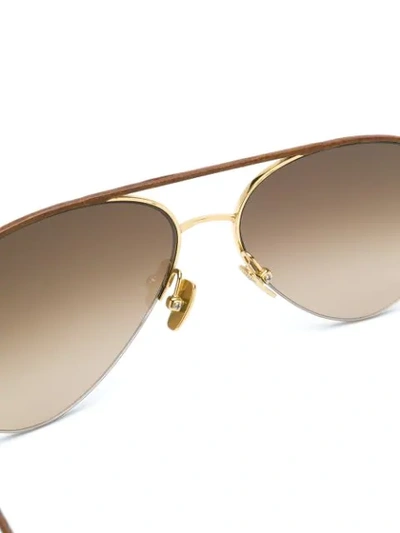 Shop Belstaff Phoenix Aviator Sunglasses In Brown