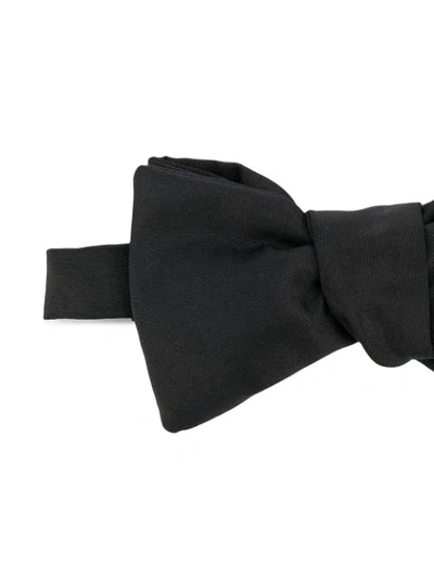 Shop Givenchy Textured Bow Tie In Black