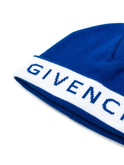 Shop Givenchy Wool Beanie - Blue