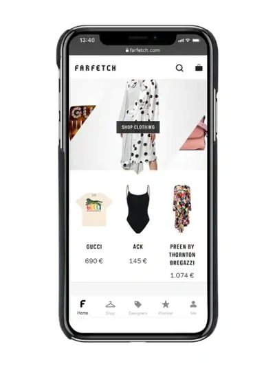 Shop Off-white Iphone Xs Max Graphic Print Case In Black