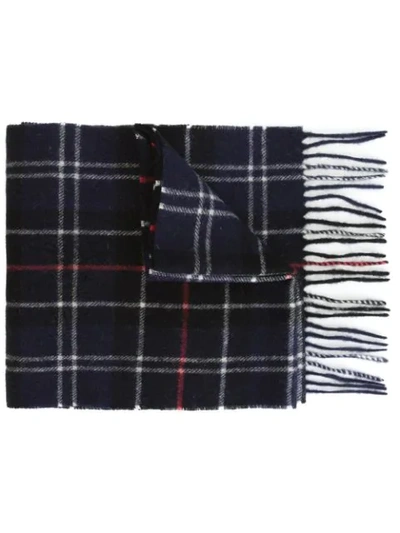 Shop Barbour Tartan Scarf In Blue