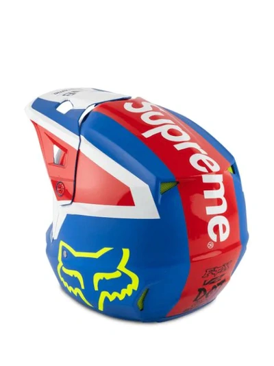 Shop Supreme X Fox Racing V2 Helmet In Blue