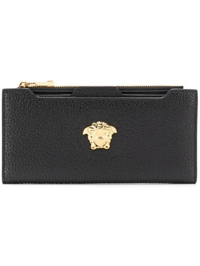 Shop Versace Medusa Wallet In Black