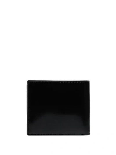 Shop Palm Angels Contrast Logo Bi-fold Wallet In Black