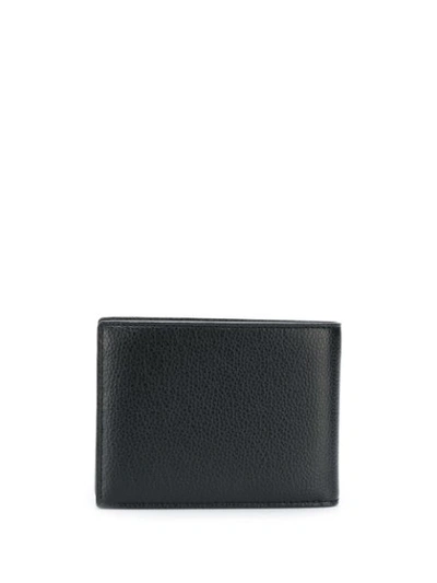 Shop Emporio Armani Embossed Logo Bifold Wallet In 81072 Black