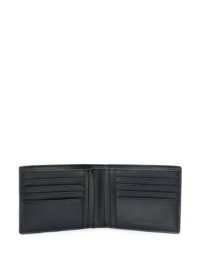 Shop Emporio Armani Embossed Logo Bifold Wallet In 81072 Black